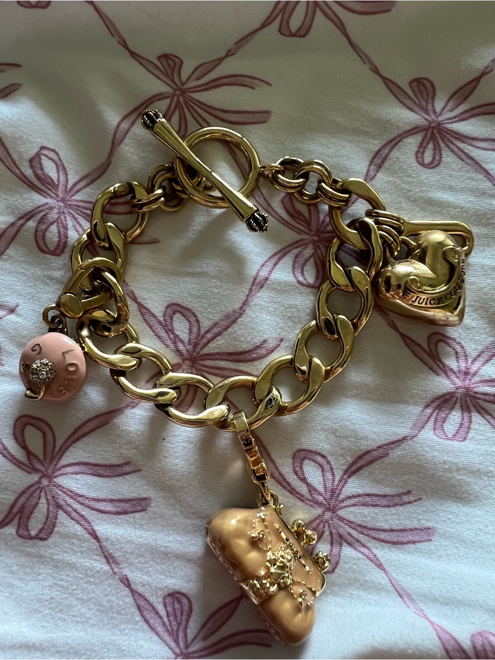Juicy Couture Vintage Y2K charm bracelet